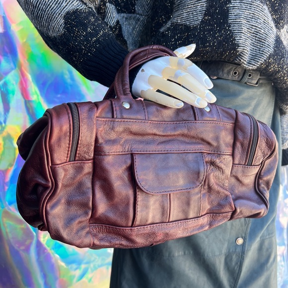 Vintage Mini Brown Leather Doctors Bag - Picture 15 of 15